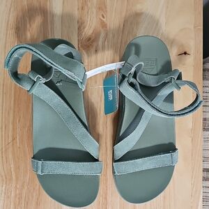 Reef Women's Olive Green Strappy Sport Sandals